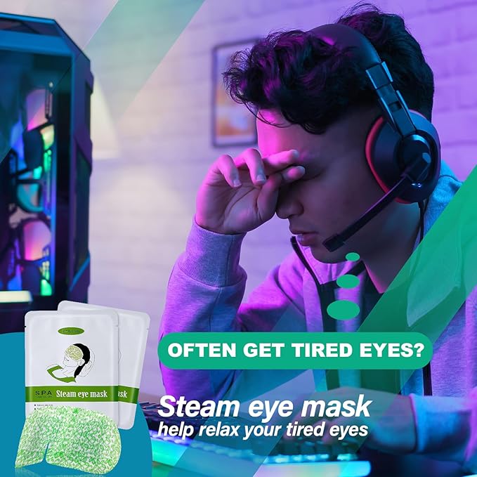 ProCIV Hot Sleep Eye Mask for Puffy Eyes Mask 4 PCS Unscent-VivaGrace Women