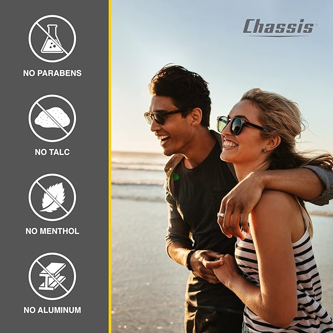 Chassis Gift Set with Flushable Foam, Premium Body Powder, and Shower Primer, Body Powder, Body Wash, and Flushable Wipe Alternative-VivaGrace Women