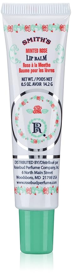 Smith's Rosebud Perfume Co. Minted Rose Lip Balm in a Tube .5 oz-VivaGrace Women