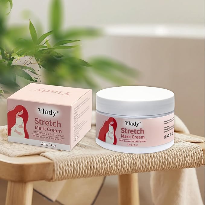 Stretch Mark Cream 120g/4 oz Stretch Marks Lotion Pregnancy Creams, Belly Butter Pregnant Women Stretch Mark Removal Treatment, Maternity Skin Care Moisturizer Scar Wrinkle Prevention-VivaGrace Women