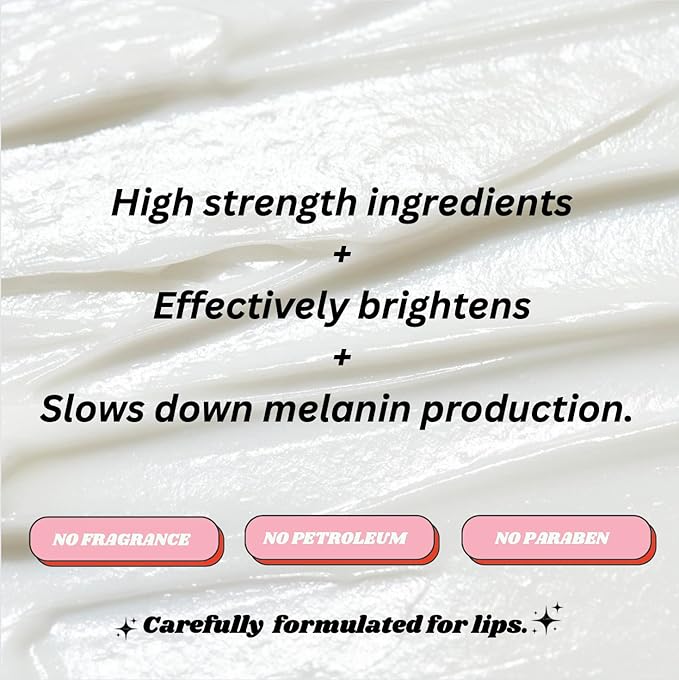 Potent brightening Lip Balm for dark lips & smokers lips, kojic acid, alpha arbutin, niacinamide, licorice, vitamin A, Carefully formulated for lips.-VivaGrace Women