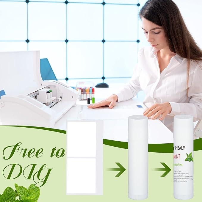 Demissle 150 Pcs Unlabeled Lip Balm Bulk Chapped Stick Blank Mini Lip Balm Gifts Moisturizing Lip Balms Favors for Women Homeless Wedding Bridal Shower Favors Baby Shower Guests Favors(Mint)-VivaGrace Women