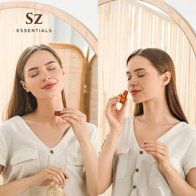 Ashwagandha Essential Oil, 100% Pure and Natural - Undiluted, Steam Distilled from Withania Somnifera - Woody & Earthy Scent with Nutty Overtones - Therapeutic Grade & Vegan - 0.17oz-VivaGrace Women