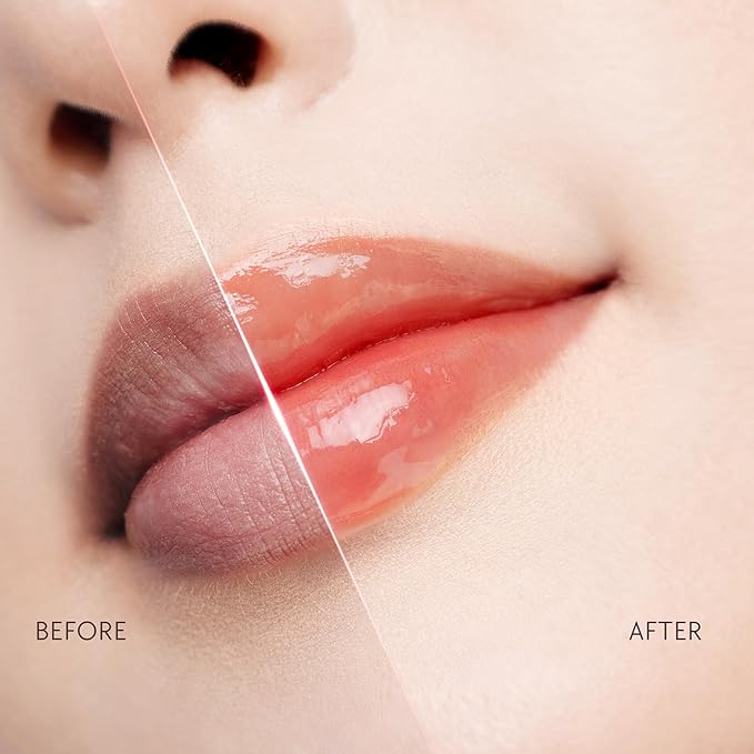 Hydrating Brightening Lip Serum, Nourishing Hydration Tinted Lip Stain, Plumping Lip Gloss with Polypeptide Squalane (02 Coral Rose)-VivaGrace Women