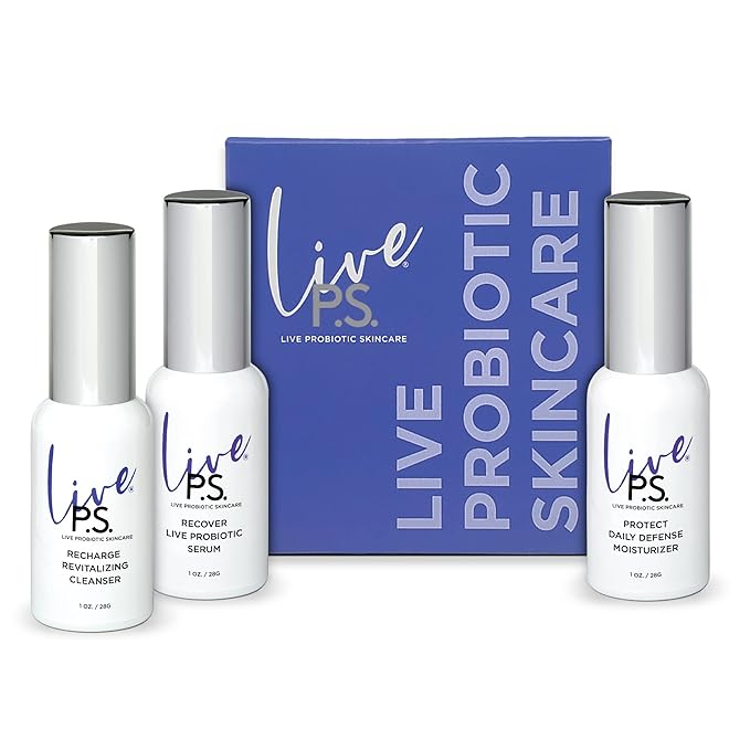 3-Step Skin Care Kit – Face Cleanser, Probiotic Serum & Moisturizer – Ultimate Recipe for Balanced, Glowing, Hydrated Skin – Perfect for All Skin Types – Travel Size – Vegan & Cruelty-Free-VivaGrace Women