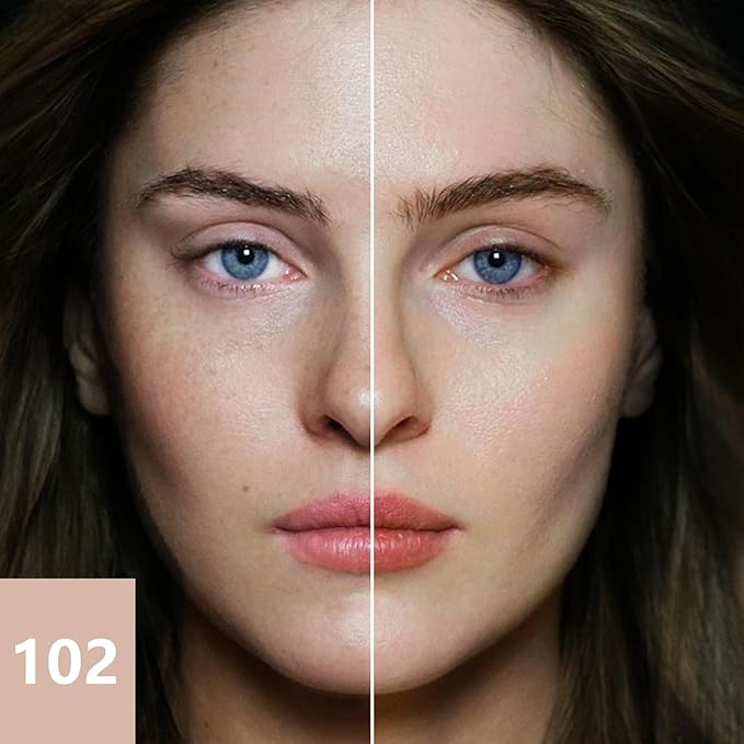 Liquid Foundation Makeup Natural True Skin Tone Full Coverage Concealer Flawless Complexion Blendable Longwear, 102, 1 fl. oz.-VivaGrace Women