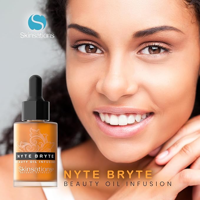 Skinsations - Retinol Face Oil Infusion - NYTE BRYTE - Anti-Aging, Collagen Boosting, Antioxidant Protection, Skin Care - Retinol, Plum Kernel Oil, Sea Buckthorn, Wheat Germ Oil, Vitamin A, Vitamin E-VivaGrace Women
