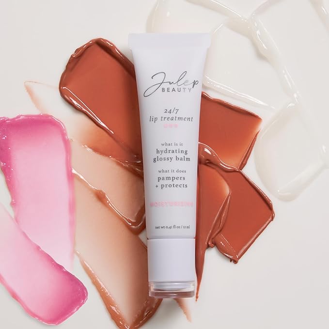 Julep 24/7 Lip Treatment – Hydrating & Glossy Lip Balm and Lip Sleeping Mask with Shea Butter – Moisturize, Protect & Soothe – Vegan & Cruelty-Free - Sheer Nude-VivaGrace Women