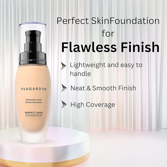 Perfect Skin Foundation - Soft Texture Ensures Excellent Coverage and Natural Finish - Visibly Reduces Signs of Aging - Smooth and Moisturizes Your Epidermis - 232 Ivory Cream - 1.01 oz-VivaGrace Women