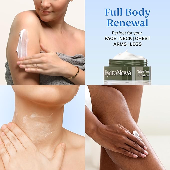 HYDRONOVA Anti-Aging Moisturizer Face Cream and Tighten and Lift Neck Cream - Facial Moisturizer for Women - Skin-Firming Wrinkle Formula with Retinol - PM Moisturizer for Face, Neck and Décolleté-VivaGrace Women