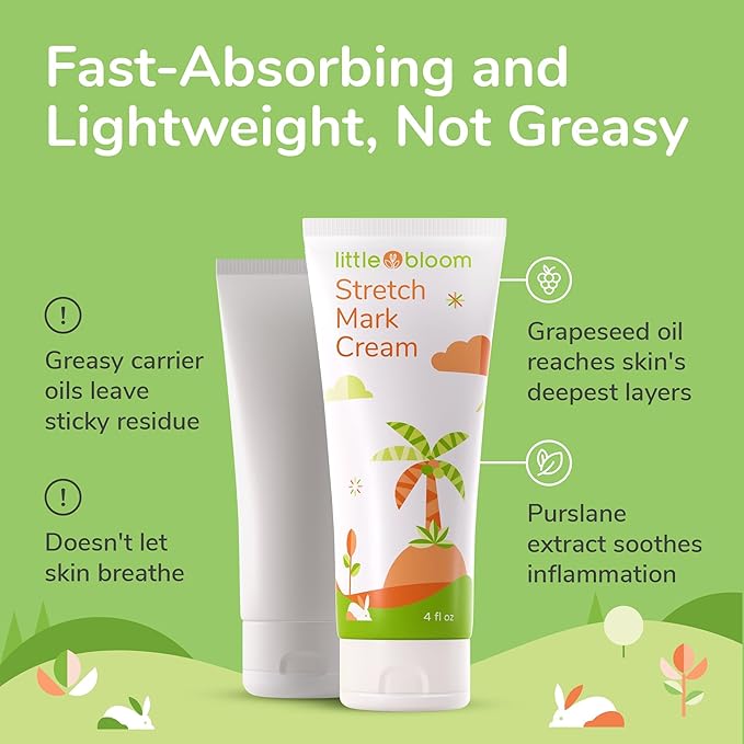 Stretch Mark Cream for Pregnancy w/ Shea Butter, Vitamin C & E - Stretch Mark Cream for Pregnancy, Belly Butter for Pregnancy, Stretch Mark Treatment, Pregnancy Lotion for Belly, Stretch Marks Removal-VivaGrace Women