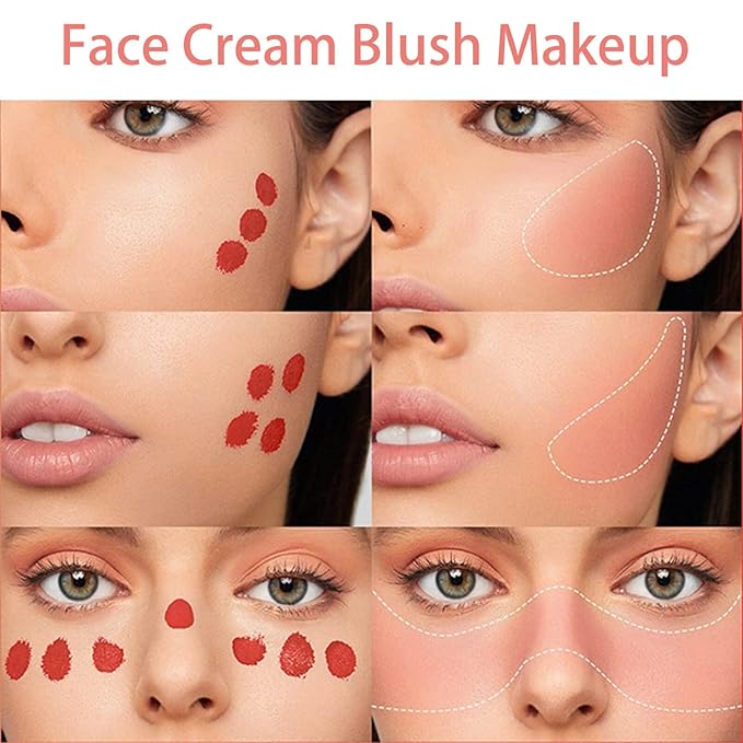 Blush Beauty Wand,Matte Face Blush Contour Wand with Cushion Applicator,Smooth Creamy Liquid Blush Wand,Blendable Blush Rouge Stick for Cheek,Cruelty-free,105 Ardour,Brownish Red-VivaGrace Women