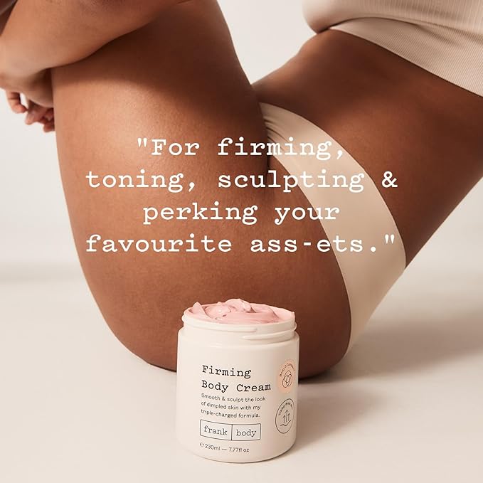 frank body Firming Body Cream | Caffeine & BODY 3 COMPLEX™ to Help Reduce the Look of Dimpled Skin & Stretch Marks | Vegan, Cruelty-Free, Hyper-Hydrating | 200ml-VivaGrace Women