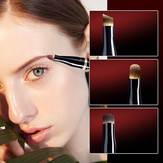 Unaone 4 in 1 Makeup Brush - Travel Lip Brush Eyebrow Brush Eyeshadow Brush Concealer Brush, Portable Multi-function Makeup Brushes-VivaGrace Women