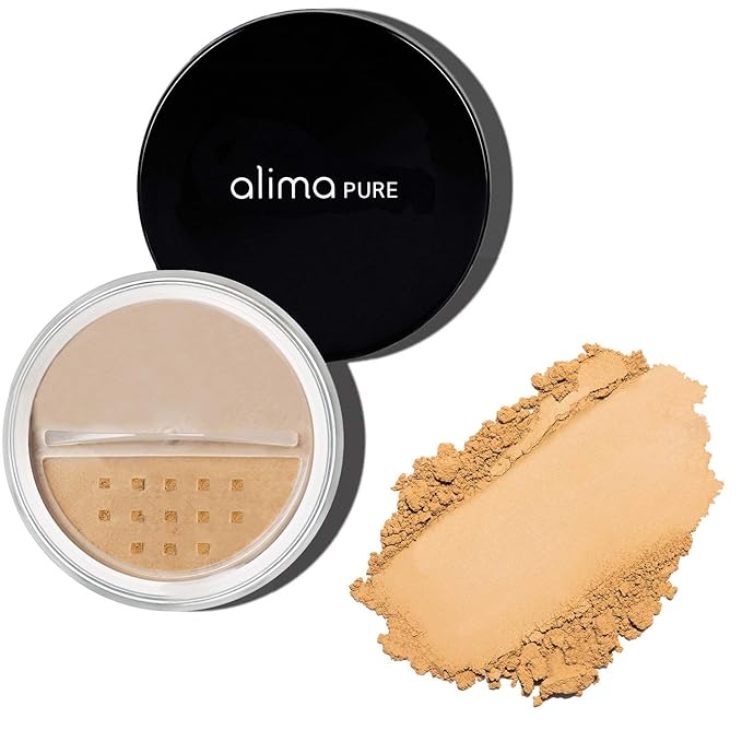 Alima Pure Matte Foundation Loose Mineral Powder Foundation Makeup, Loose Powder Makeup Oil Free Talc Free Powder, Natural Makeup Mineral Foundation Full Coverage Natural Foundation Powder .15 oz/4.5g-VivaGrace Women