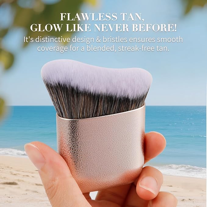 docolor Self Tanner Brush Body Makeup Brush for Flawless Face and Body Makeup, Sunless Tanner Blending Brush Body Brush for Self Tanner, Bronzer, Foundation, Vegan & Cruelty Free-VivaGrace Women