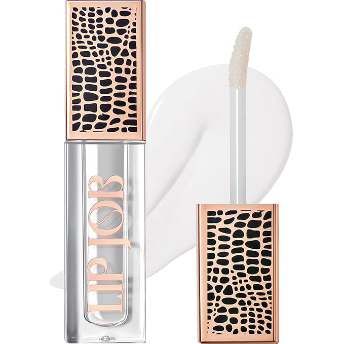 Lip Plumper Gloss Lip Job - Plumping Lip Gloss with Glossy Finish - Lip Pump Gloss with Hydrating & Smoothing Formula - 0.14 Fl Oz (Aura Breeze)-VivaGrace Women