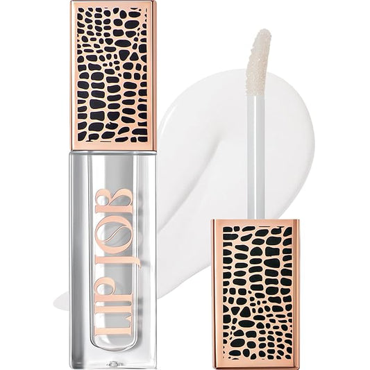 Lip Plumper Gloss Lip Job - Plumping Lip Gloss with Glossy Finish - Lip Pump Gloss with Hydrating & Smoothing Formula - 0.14 Fl Oz (Aura Breeze)-VivaGrace Women