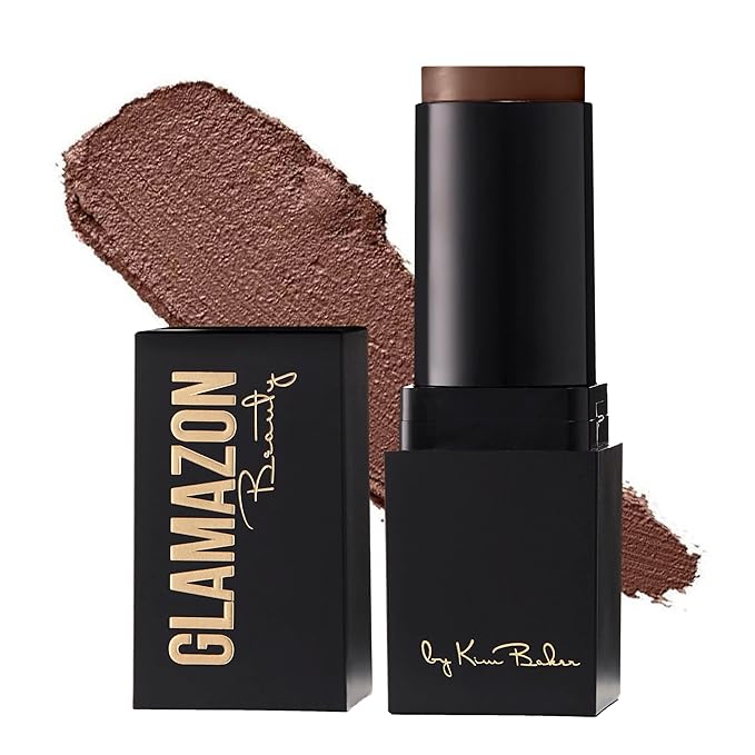 Glamazon Second to None Foundation Stick, Chocolate Mousse, Light-to-Full Coverage, Weightless Makeup With a Glowy Natural Finish-VivaGrace Women