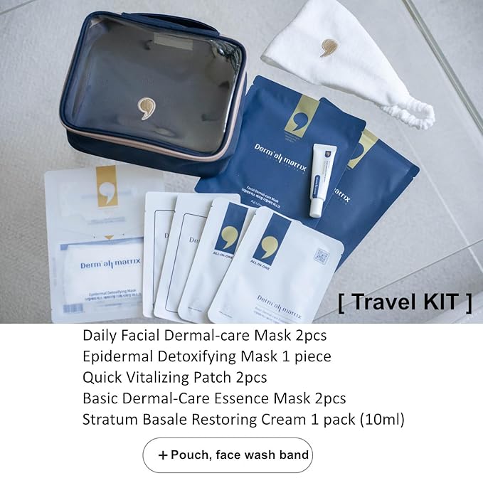DERM·ALL MATRIX] Travel KIT. A travel kit containing all products so you can follow your skincare routine wherever you are. Skin Nourishing. Lifting and Hydrating.Moisturizing.-VivaGrace Women