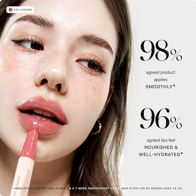 Nature Republic HONEY MELTING LIP (07 LYCHEE) SOFT LIP STICK, Hydrating Gloss, Moisturizing balms, Sheer tint, Shine & Glowy Finish, korean make up-VivaGrace Women