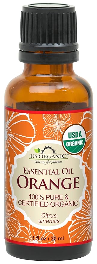 US Organic 100% Pure Sweet Orange Essential Oil - USDA Certified Organic (30 ml / 1 fl oz, Sweet Orange)-VivaGrace Women
