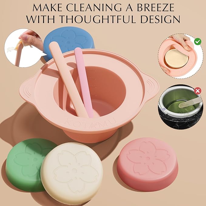 KOTAMU Waxing Kit for Women & Men, White Wax Kit for Hair Removal, Digital Waxing Pot for Thick Coarse Fine Fuzzy Hair & Sensitive Skin, Wax Warmer for Home Salon Use-VivaGrace Women