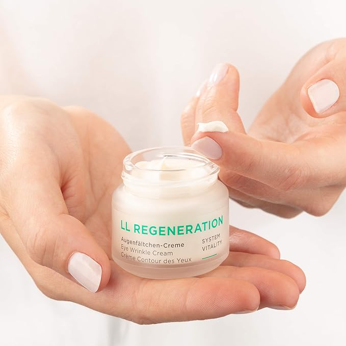 ANNEMARIE BÖRLIND – LL REGENERATION Eye Wrinkle Cream – Natural Vitamin C + E Anti Aging Eye Cream with LL BIOCOMPLEX for Smoothed, Brighter, and Plump Skin With New Elasticity – 1.1 Oz-VivaGrace Women