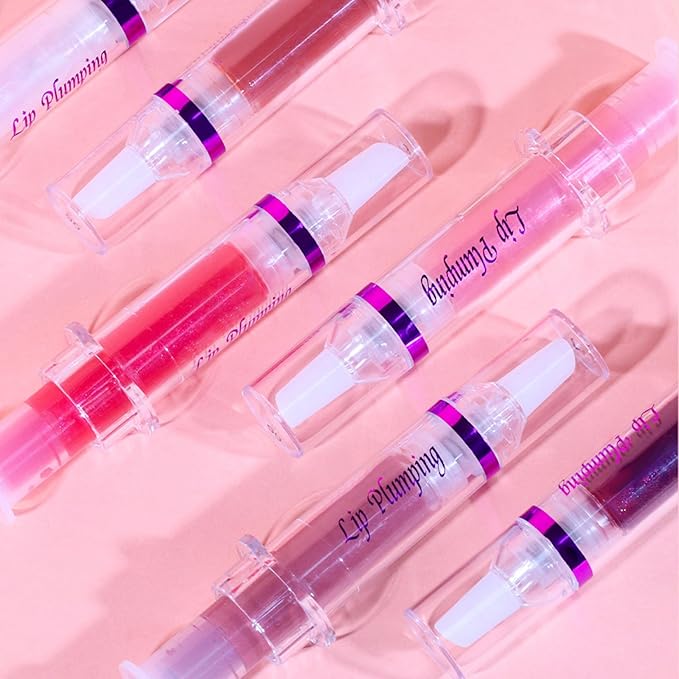 Lip Plumper Booster,Plumping Lip Gloss Spicy Lifter Shimmer Oil Hydrating High-Shine Volumizes Fuller Lip Glass Mirror Glaze Plump and Pout Lip Plumper Nourishing for Women Girls Makeup#2-VivaGrace Women