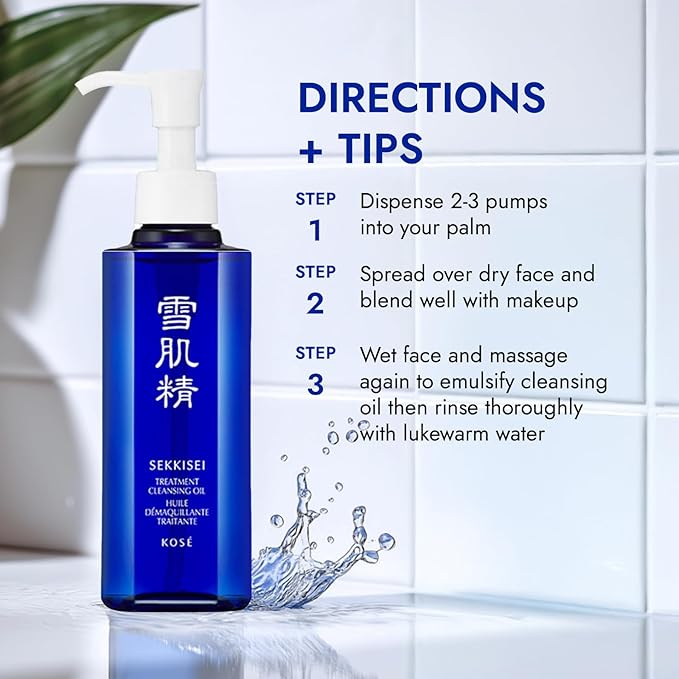 SEKKISEI Treatment Cleansing Oil, Facial Cleanser & Makeup Remover, 10.1 Ounce-VivaGrace Women