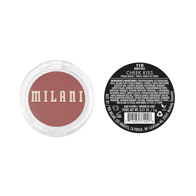 Milani Cheek Kiss Cream Blush- Cream to Gel Blush for Cheek and Lip Tint-VivaGrace Women
