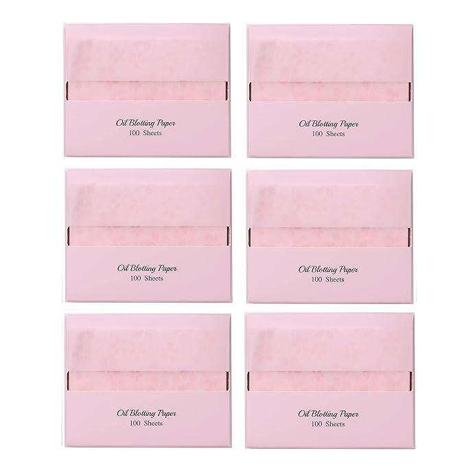 [600 Counts Refills Only] Cherry Blossom Natural Oil Blotting Sheets for Face with Mirror Case and Refills-VivaGrace Women