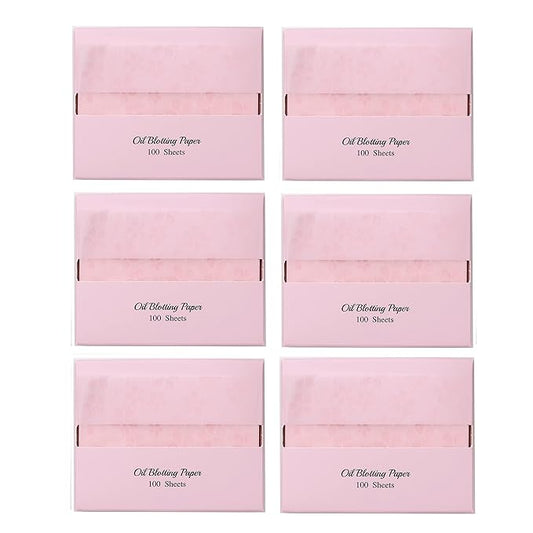 [600 Counts Refills Only] Cherry Blossom Natural Oil Blotting Sheets for Face with Mirror Case and Refills-VivaGrace Women