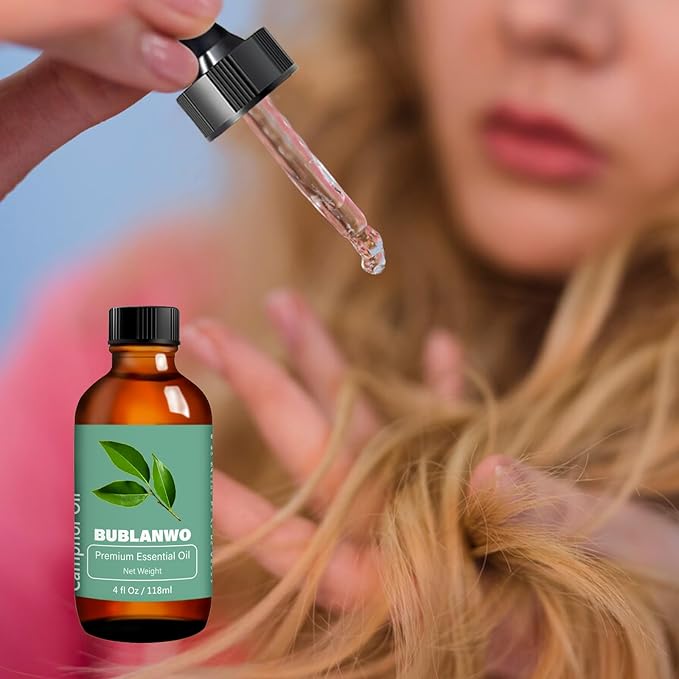 Organic Camphor Essential Oil for Damaged Hair Water Toner Spray for Face Skin Care Soaps Skin Hydration Bath Facial Mist Toner 118 ml-VivaGrace Women