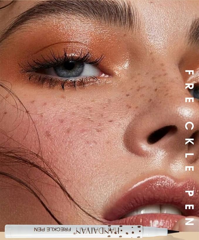 Freckle Pen 4 Colors Natural Freckle Pen Fake Freckle Pen Waterproof Long Lasting Soft Spots Natural Relaxing Sun Makeup (Natural Coffee)-VivaGrace Women