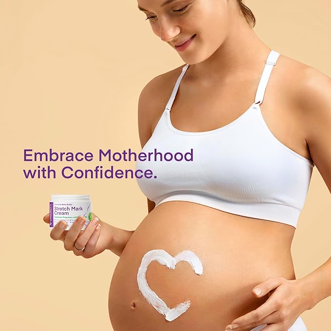 Stretch Mark Cream for Pregnancy: Stretch Mark Treatment - Belly Butter For Pregnant Women - Massage Lotion To Prevent And Repair Maternity Stretch Marks Scar - 4 Oz-VivaGrace Women