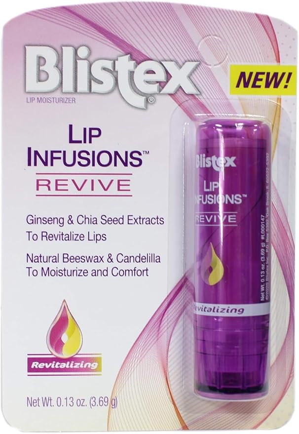 Blistex Lip Infusions Revive Lip Moisturizer 0.13 Ounce (6 Pack)-VivaGrace Women