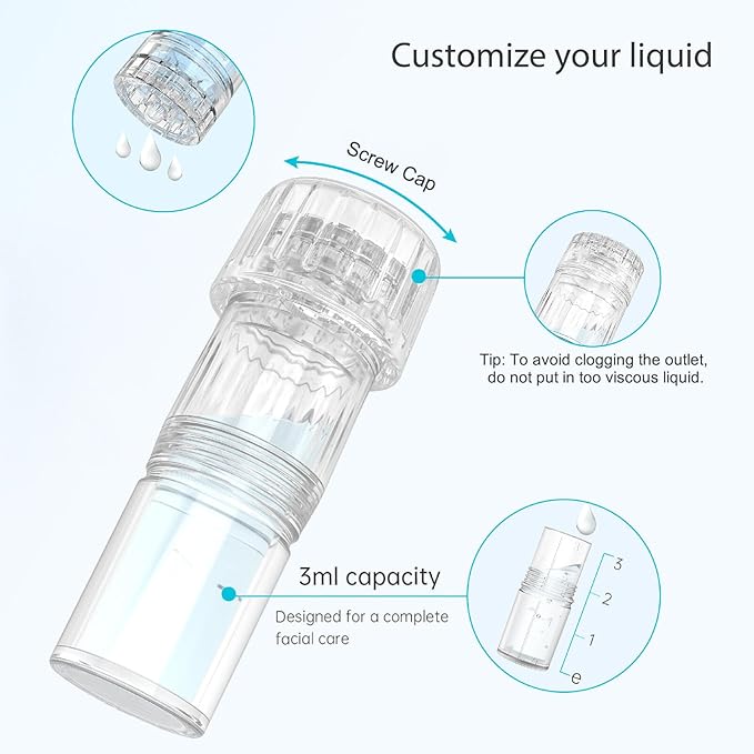 Micronee.dling Pen H3 Micronee.dle Pen - Adjustable Serum Applicator - Micronee.dle for Face Home Use - 2PCS H12 + 2PCS Nano-HR + 2PCS Nano-H-VivaGrace Women