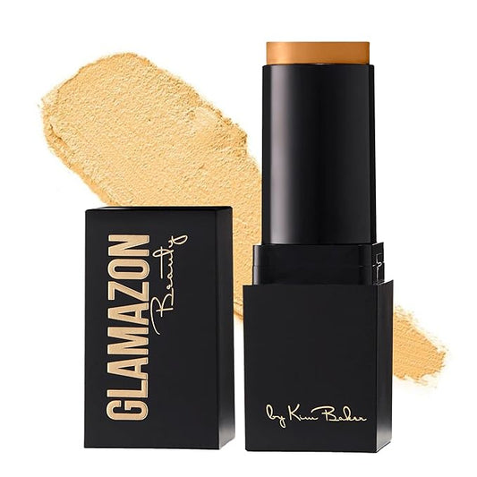 Glamazon Second to None Foundation Stick, Sunkissed Tan, Light-to-Full Coverage, Weightless Makeup With a Glowy Natural Finish-VivaGrace Women
