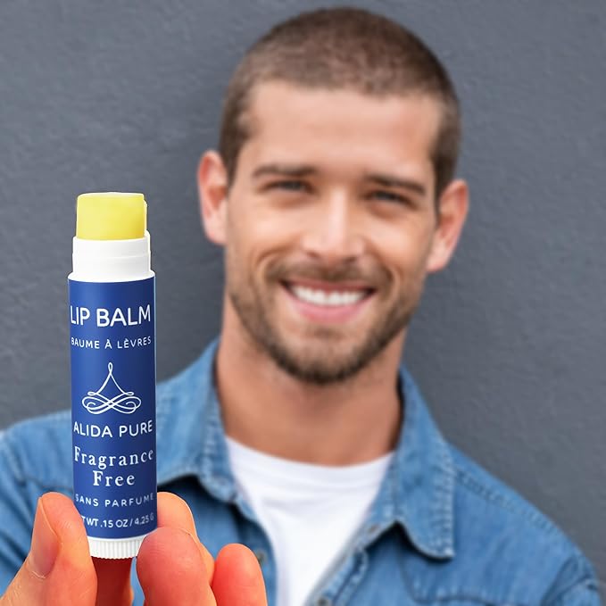 Fragrance Free Bulk Lip Balm Collection, Unscented Vegan Lip Balm, Bees Wax Free, Coconut Oil Free, Avocado Oil, Organic Jojoba Oil, Vitamin E, For Dry, Chapped, or Cracked Lips, 50 Tubes-VivaGrace Women