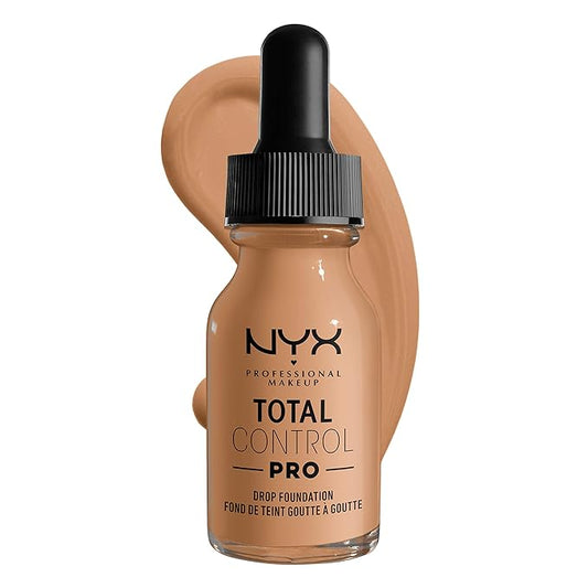 NYX PROFESSIONAL MAKEUP Total Control Pro Drop Foundation, Skin-True Buildable Coverage - Soft Beige-VivaGrace Women