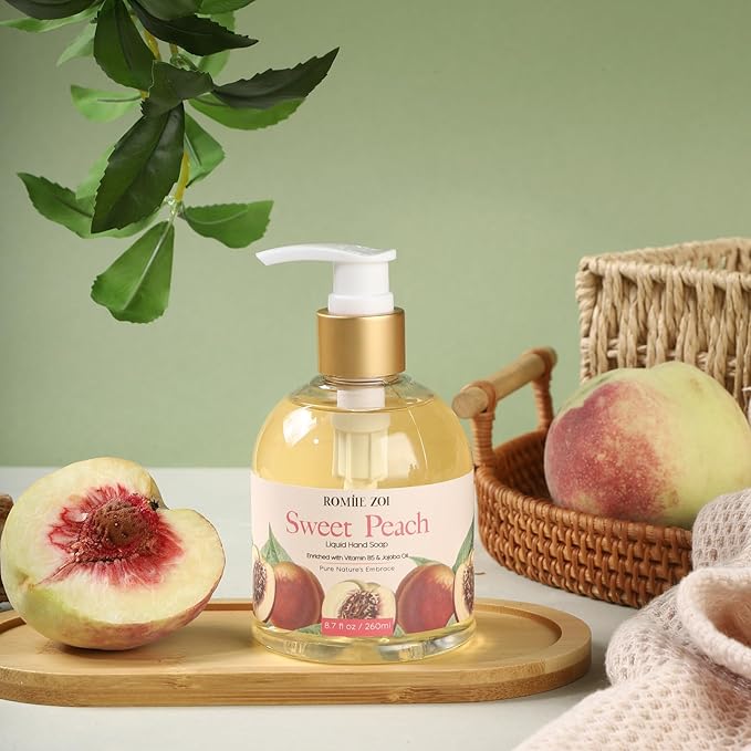 Liquid Hand Soap with Gift Box - Sweet Peach - 260ml/ 8.7 fl.oz