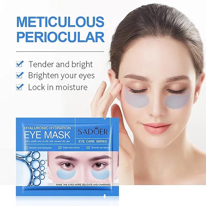 23 Pairs Collagen Under Eye Patches，Gold Under Eye Mask For Removing Dark Circles, Puffiness & Wrinkles，Eye Mask Skincare For Puffy Eyes With Hyaluronic Acid，Eye Bags Treatment For Women-VivaGrace Women
