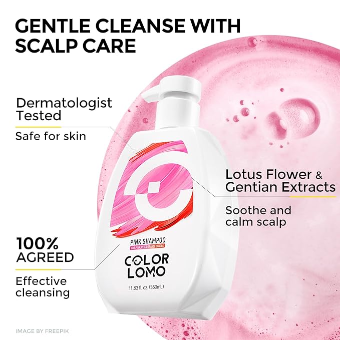 Ultra Color Safe Shampoo | Help Prevent Fading & Provide Subtle Color Replenishment | Prolong Color Vibrancy and Enhance Shine | Vegan & Cruelty-Free Formula | For Pink Color Treated Hair-VivaGrace Women