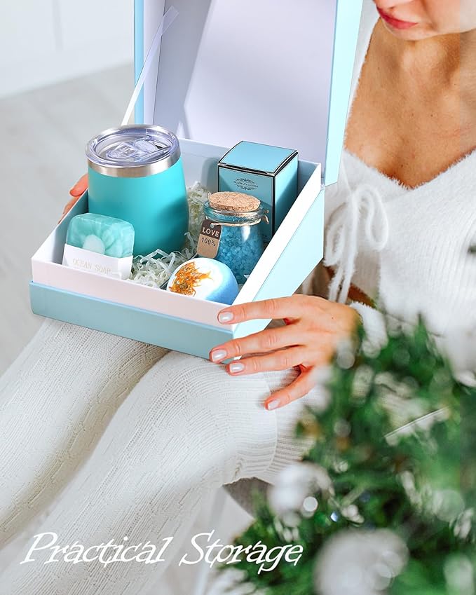 Happy Birthday Gifts for Women, Bath Relaxing Spa Gift Basket Set, Mother's Day Gift Kit, Womens Unique Present Ideas for Her Mom Sister Daughter Wife Girlfriend Friends Coworker Grandma Female-VivaGrace Women