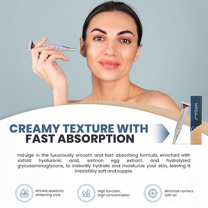 Collabeau Eye and Face Cream Special Set, Intensive Elasticity Care, Hydrolyzed Collagen, Elastin, Hyaluronic Acid, Soft and Supple Skin, Wrinkle Care, Mediheal Skincare (25ml x 4ea)-VivaGrace Women