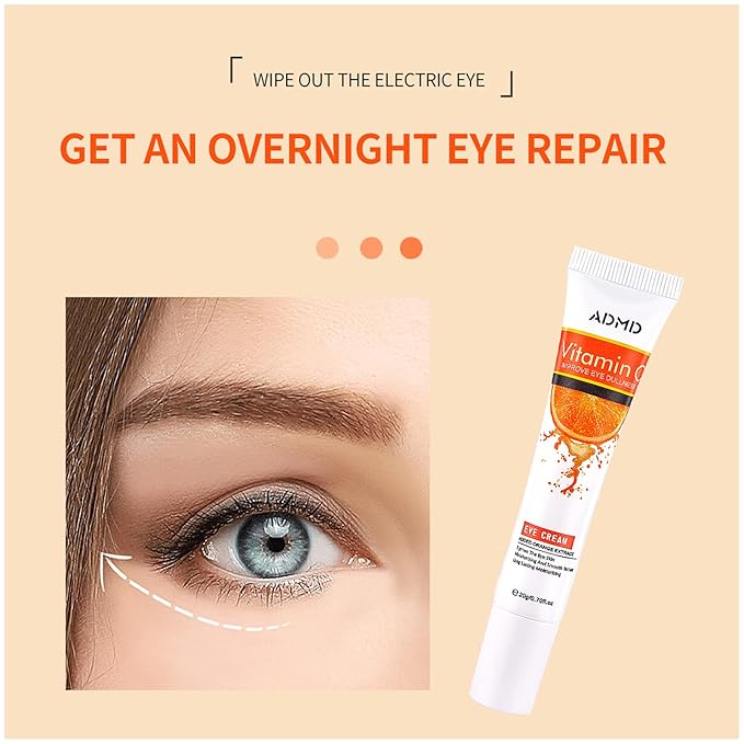 Eye Cream Vitamin C Eye Care Anti-Aging Against Wrinkles and Dark Circles Effective Anti-Aging Moisturizes Reduces Puffiness Dark Circles-VivaGrace Women