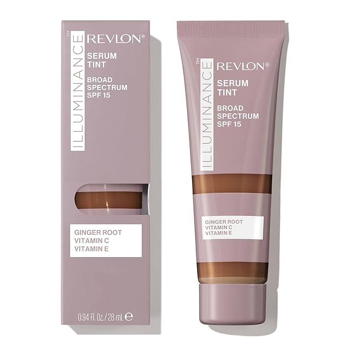 Revlon Illuminance Tinted Serum, Triple Hyaluronic Acid, Evens Out Skin Tone Over Time and Hydrates All Day, SPF 15, 601 Soft Nutmeg, 0.94 fl oz.-VivaGrace Women