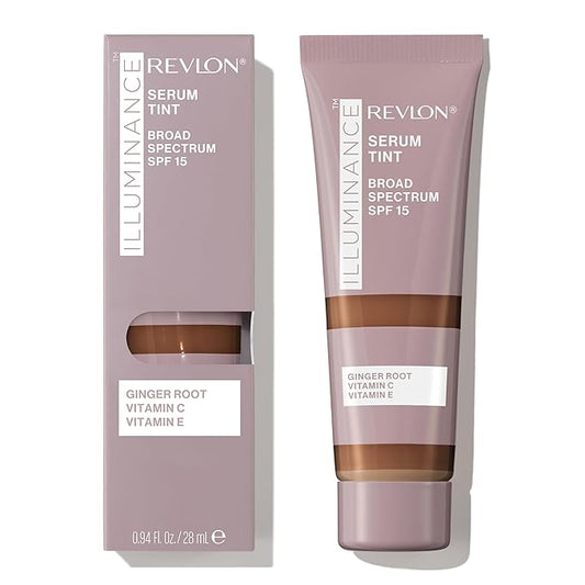 Revlon Illuminance Tinted Serum, Triple Hyaluronic Acid, Evens Out Skin Tone Over Time and Hydrates All Day, SPF 15, 601 Soft Nutmeg, 0.94 fl oz.-VivaGrace Women