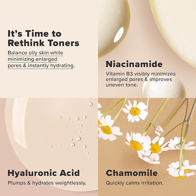 Paula's Choice SKIN BALANCING Pore-Reducing Face Toner for Combination and Oily Skin, Minimizes Large Pores, Controls Oil & Shine, Hydrates & Replenishes, Suitable for Acne-Prone Skin, 12 Fl Oz Bottle-VivaGrace Women